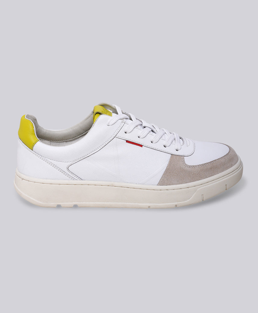 KICK ALLOW WHITE-NEON GREEN MEN SNEAKERS – Kickers