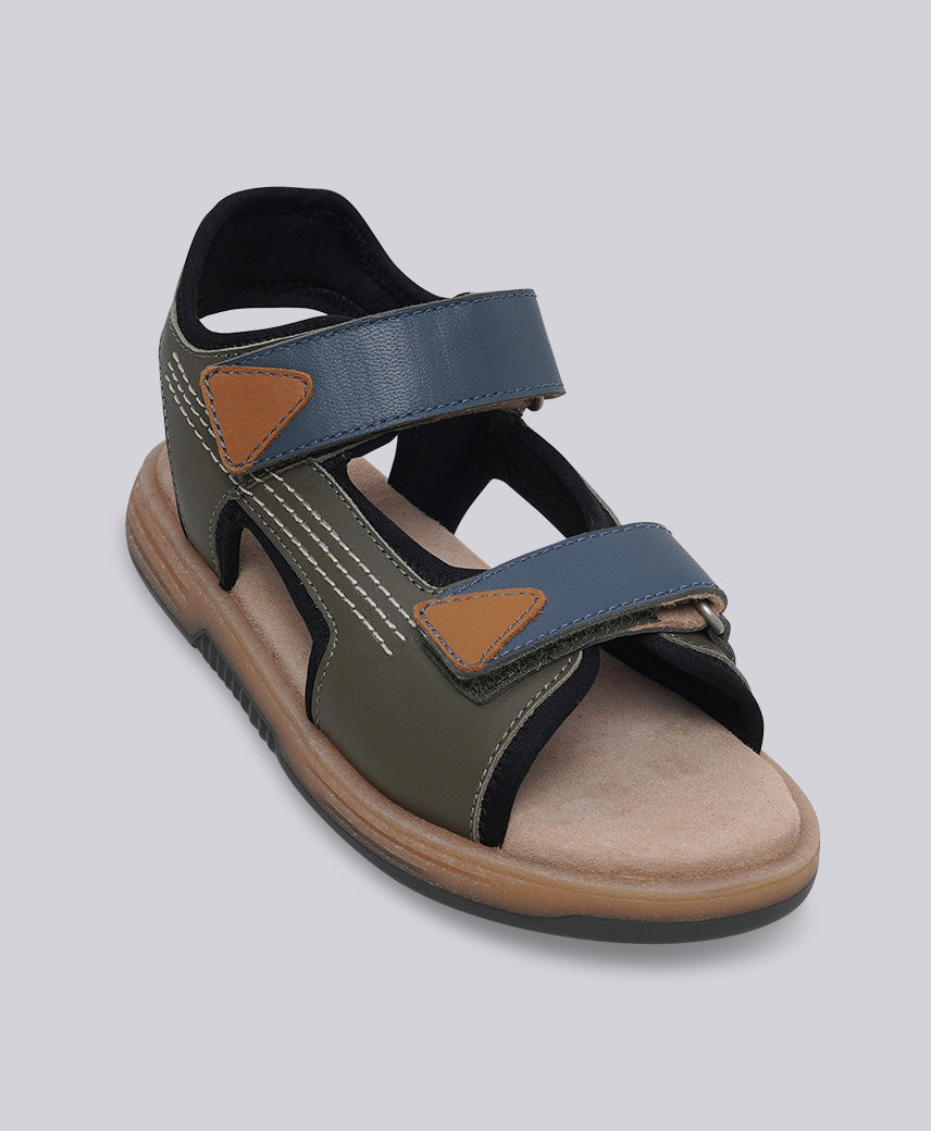 KICK Play KHAKHI-BLUE Kids Boy Sandal