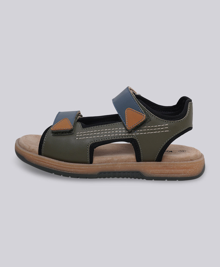 KICK Play KHAKHI-BLUE Kids Boy Sandal