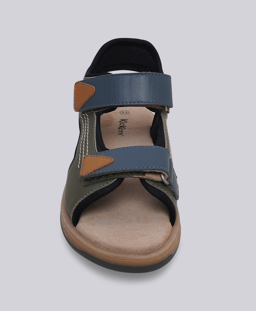 KICK Play KHAKHI-BLUE Kids Boy Sandal