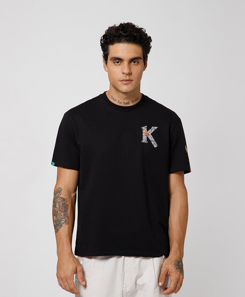 Kickers Men Black T-Shirts