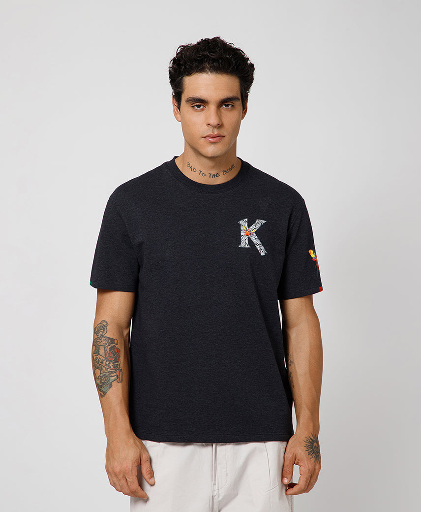 Kickers Men DK Grey T-Shirts