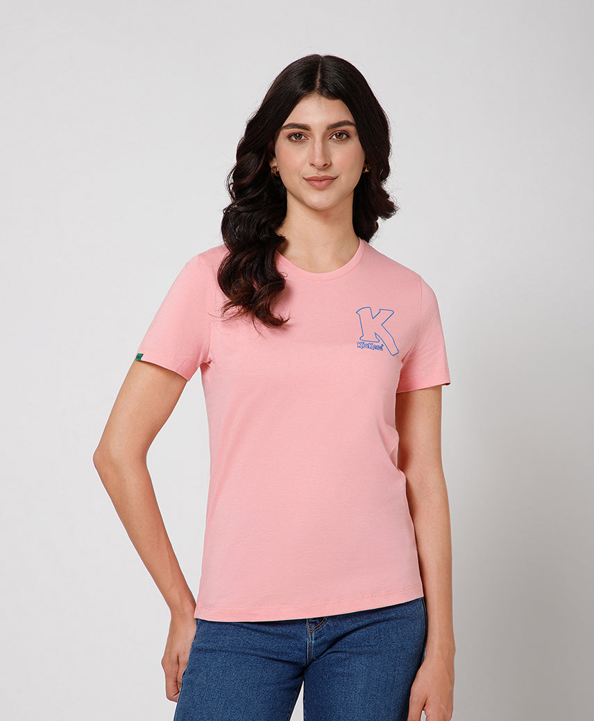 Kickers Women Pink T-Shirts