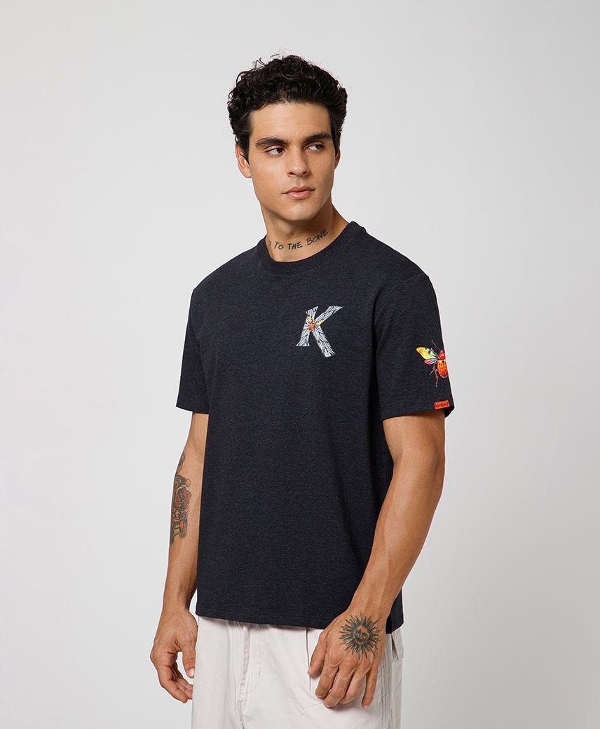 Kickers Men DK Grey T-Shirts
