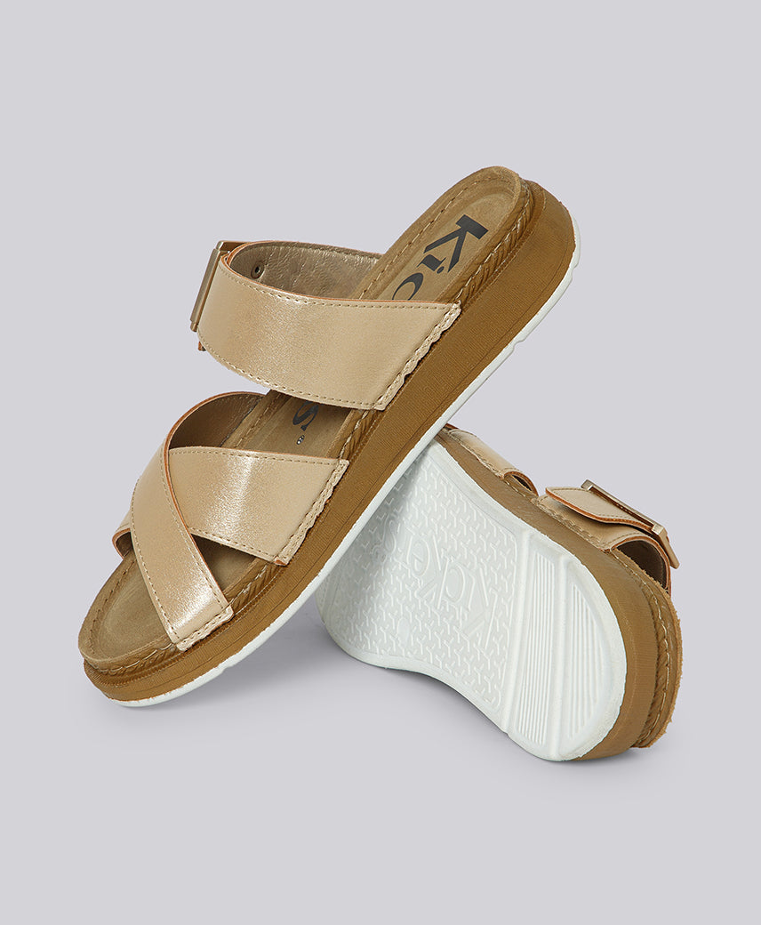 KICK VEGA GOLD WOMEN Platform Sandal