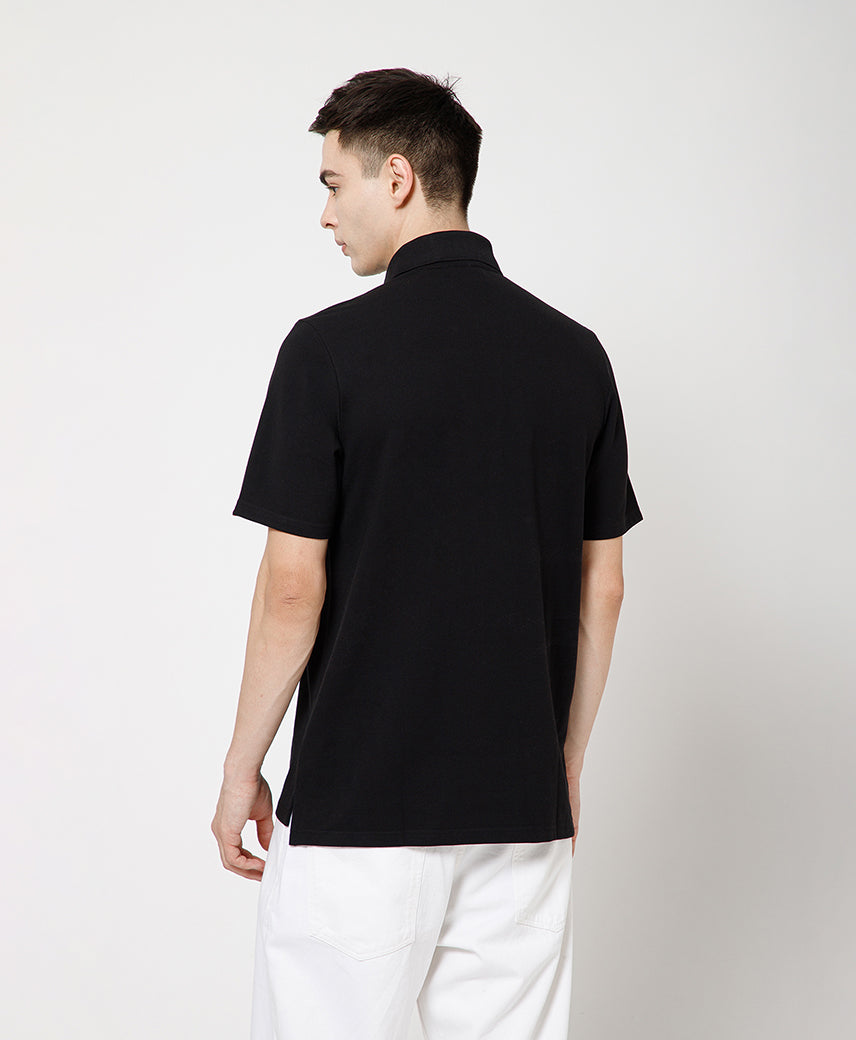 Kickers Men Black Polo T-Shirt