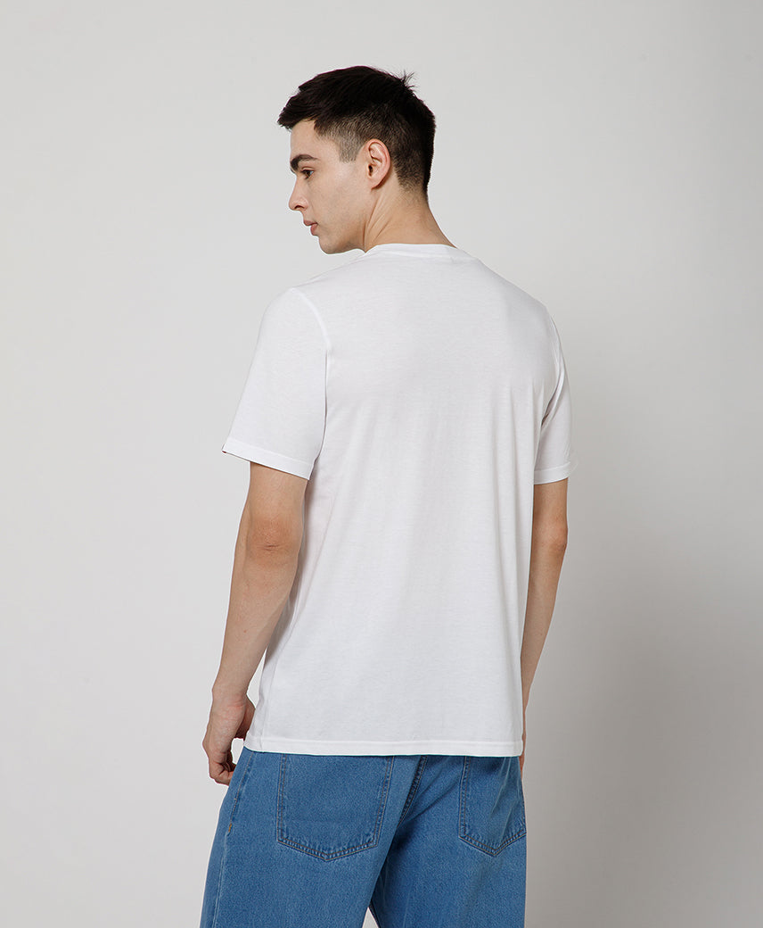 Kickers Men White T-Shirts