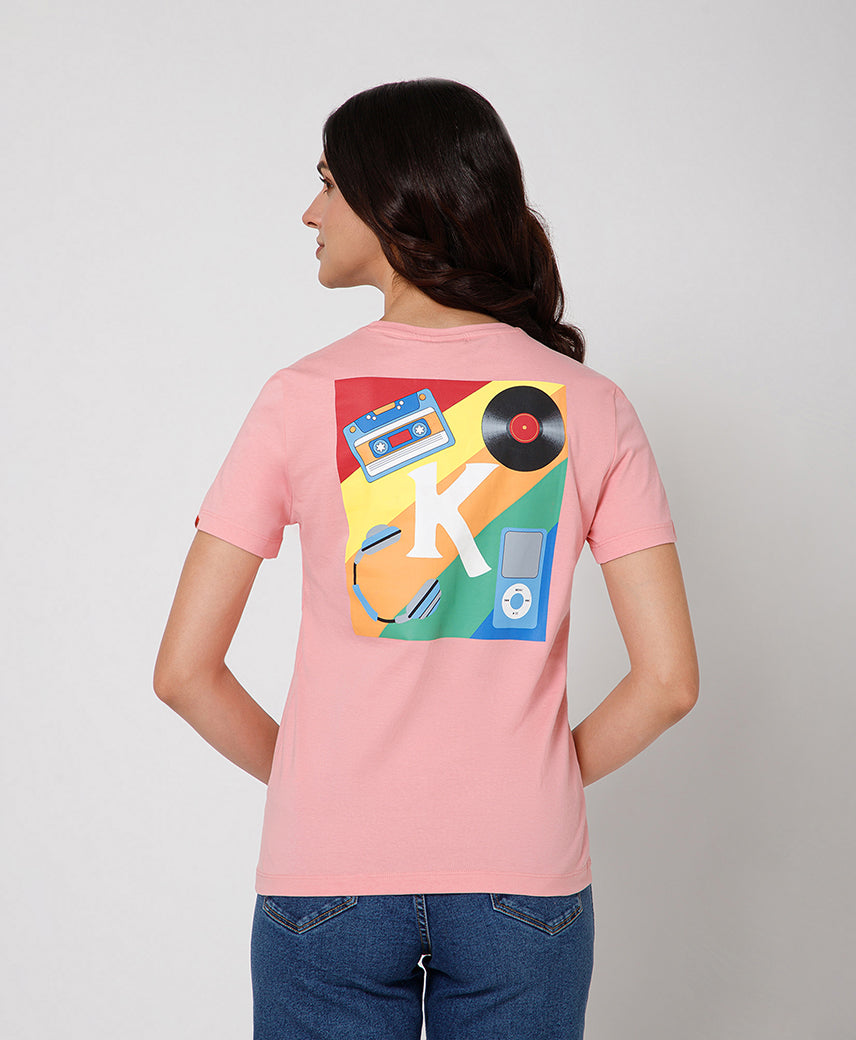 Kickers Women Pink T-Shirts