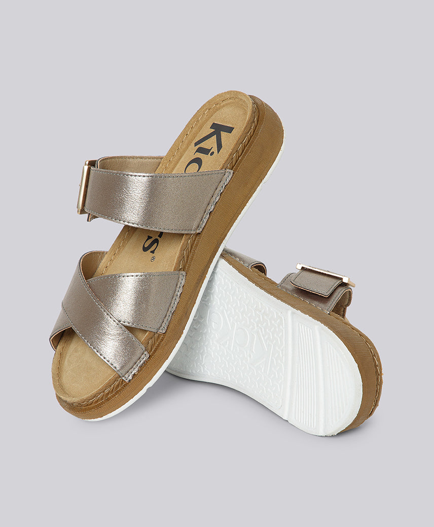 KICK VEGA GUNMETAL WOMEN Platform Sandal