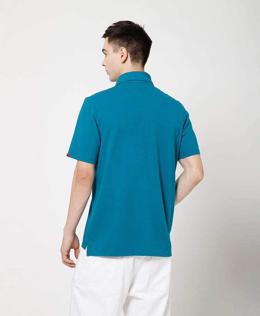 Kickers Men Dark Green Polo T-Shirt