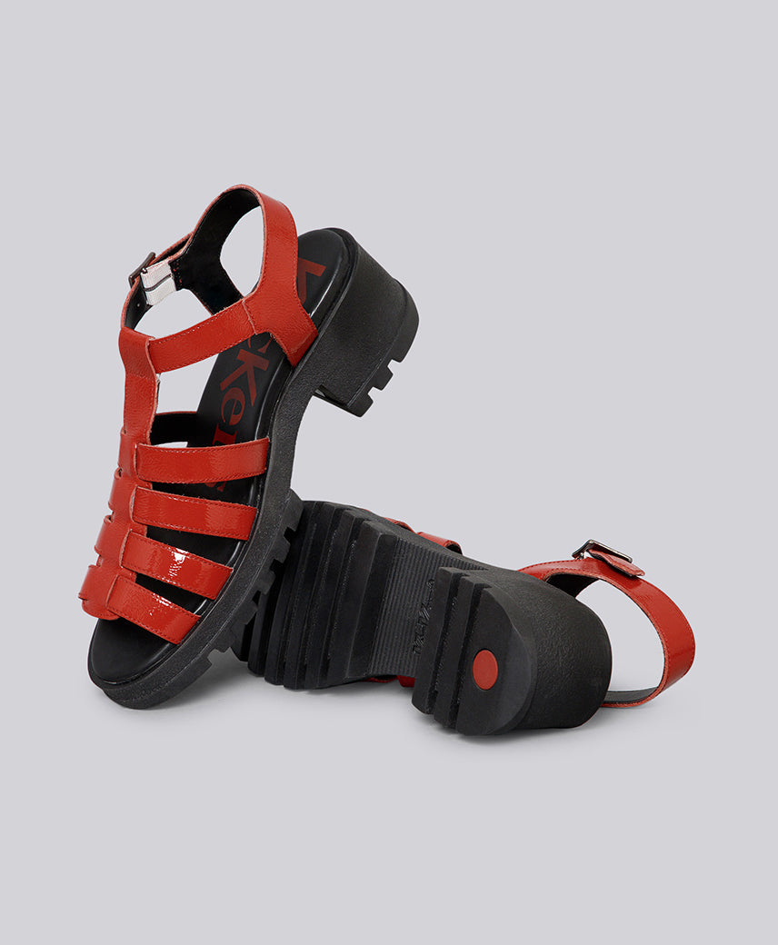 KICK Herika Red Terracotta Women Sandal