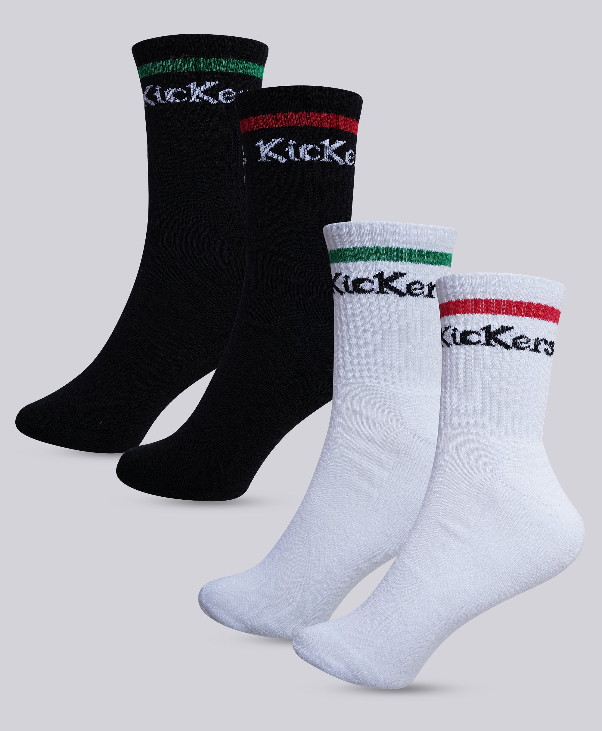 Kickers Men WHITE-BLACK Socks