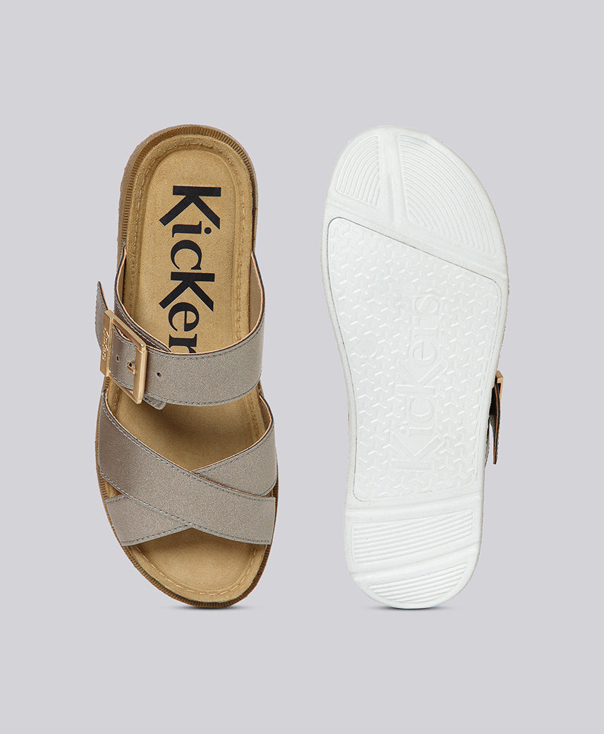 KICK VEGA GUNMETAL WOMEN Platform Sandal