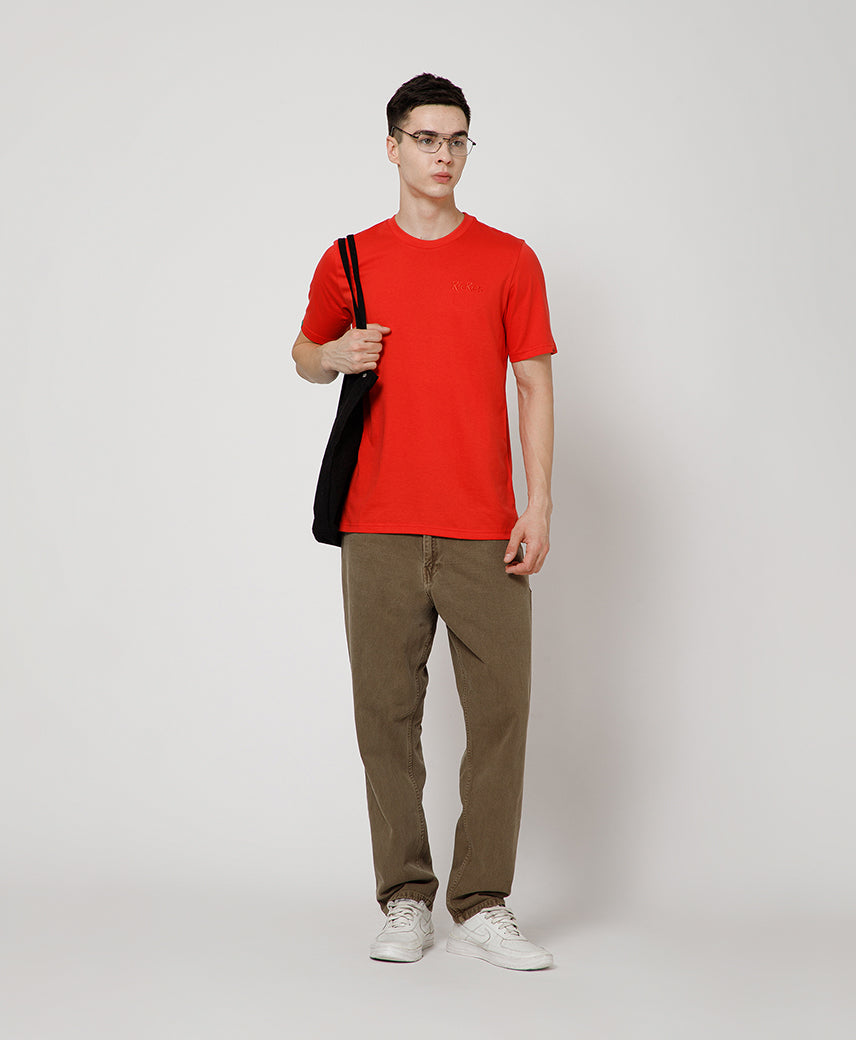Kickers Men Red T-Shirts