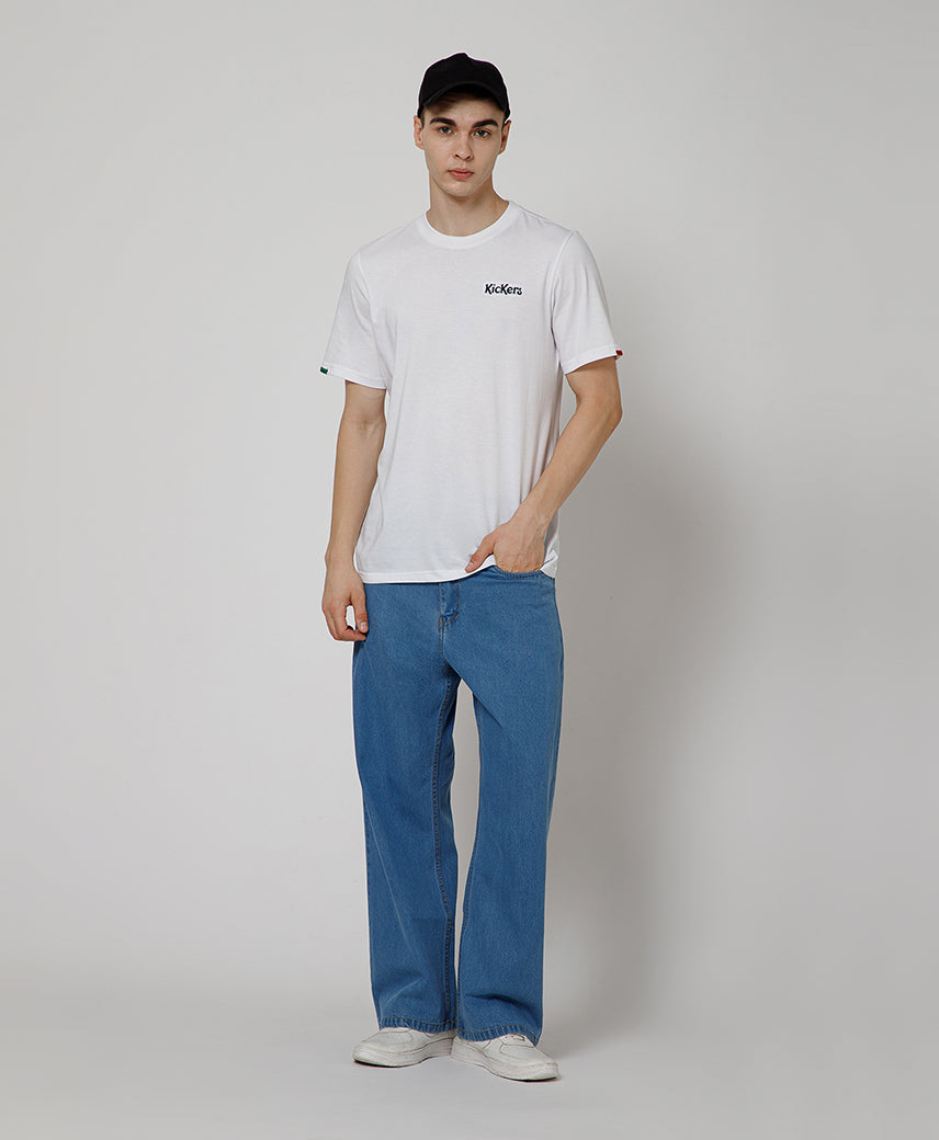Kickers Men White T-Shirts