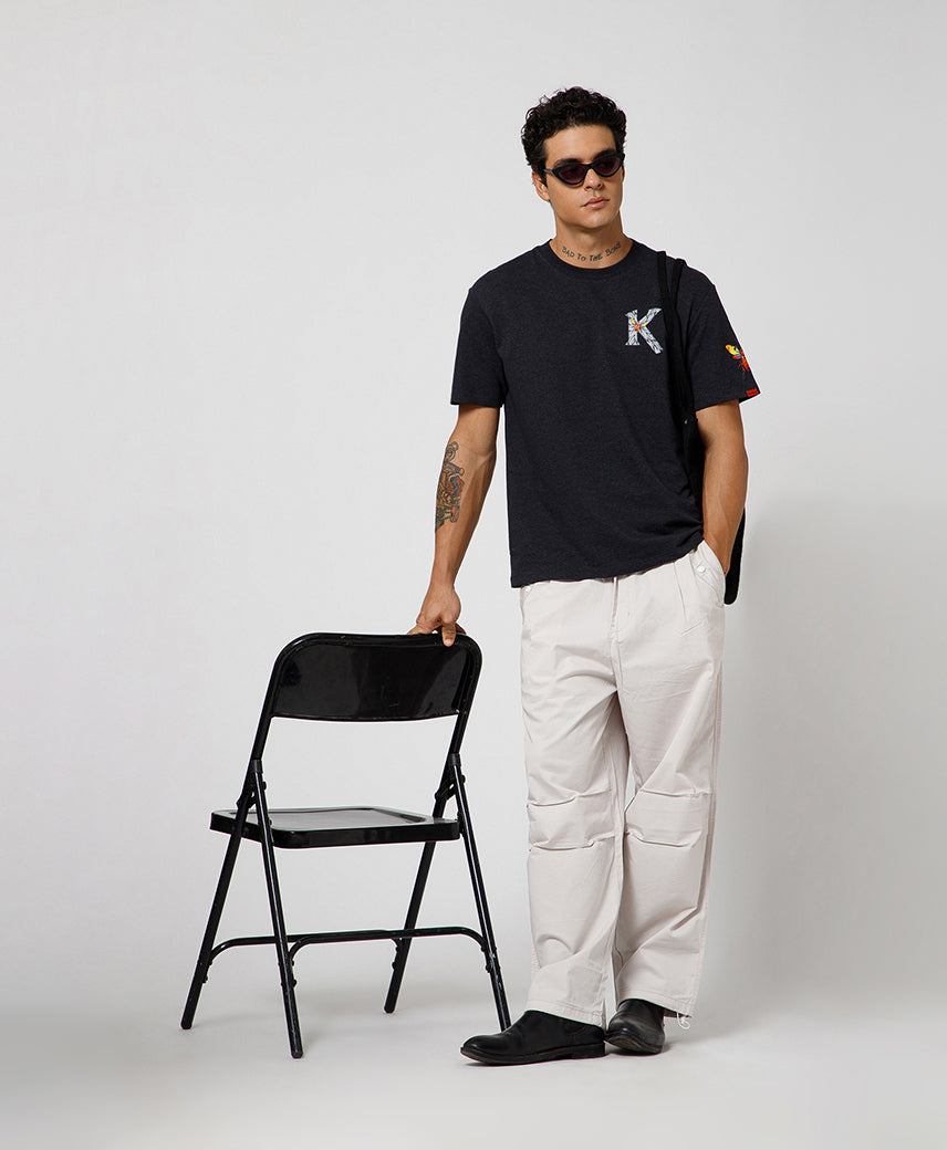 Kickers Men DK Grey T-Shirts