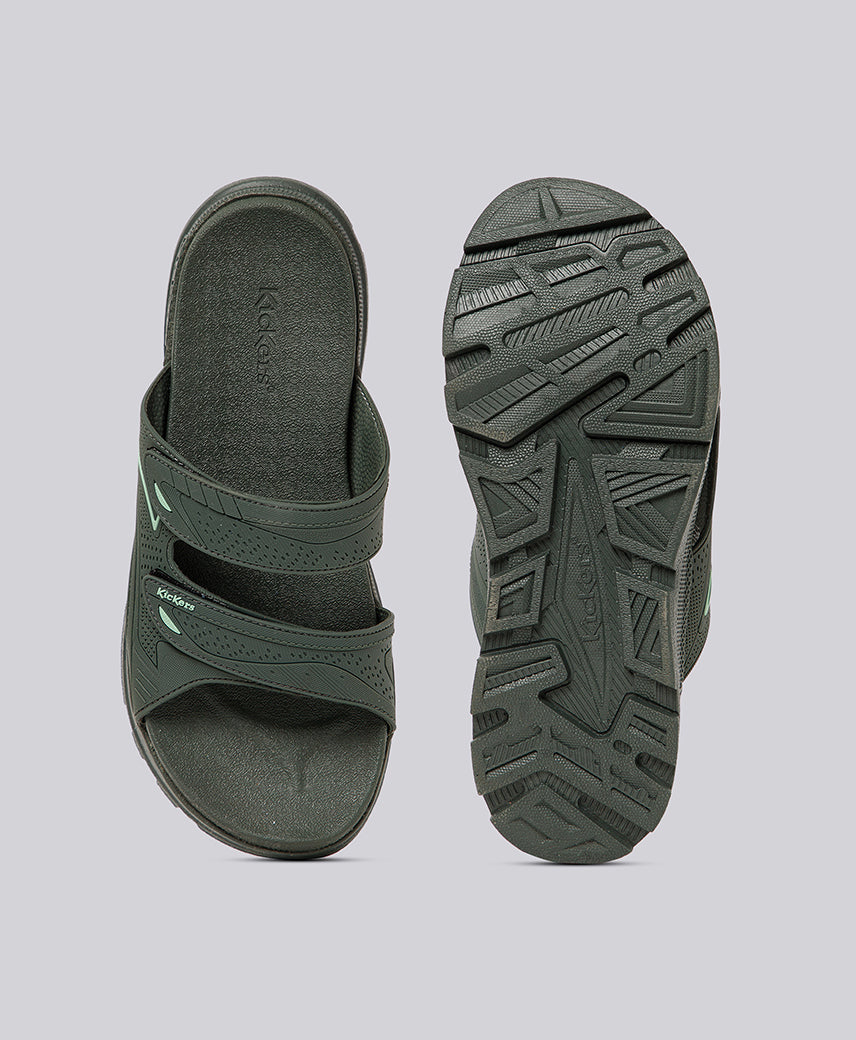 KICK Callisto Olive Men Slip In Sandal