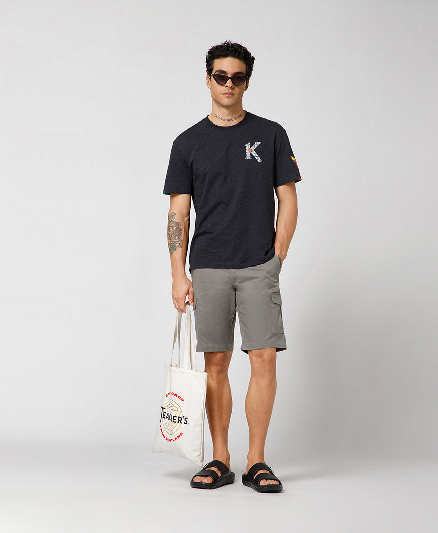 Kickers Men Dark Grey Shorts