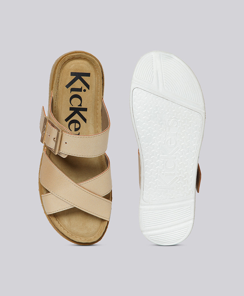 KICK VEGA GOLD WOMEN Platform Sandal