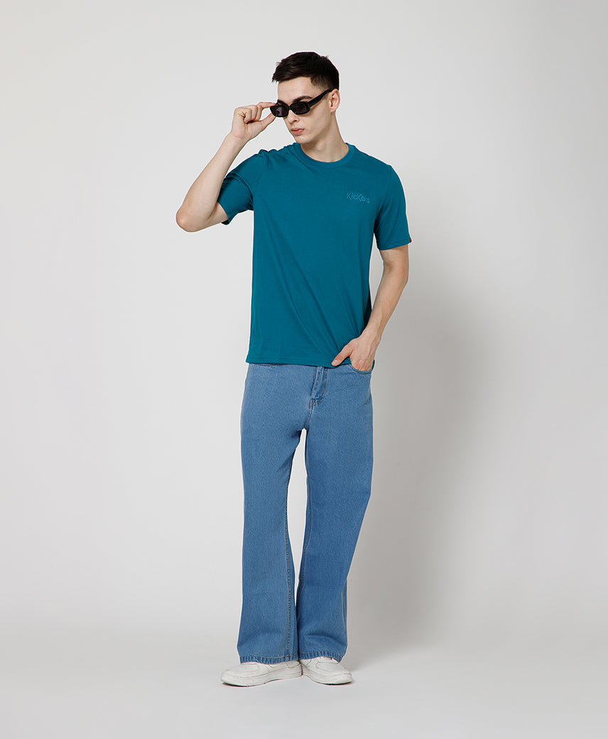 Kickers Men Dark Green T-Shirts