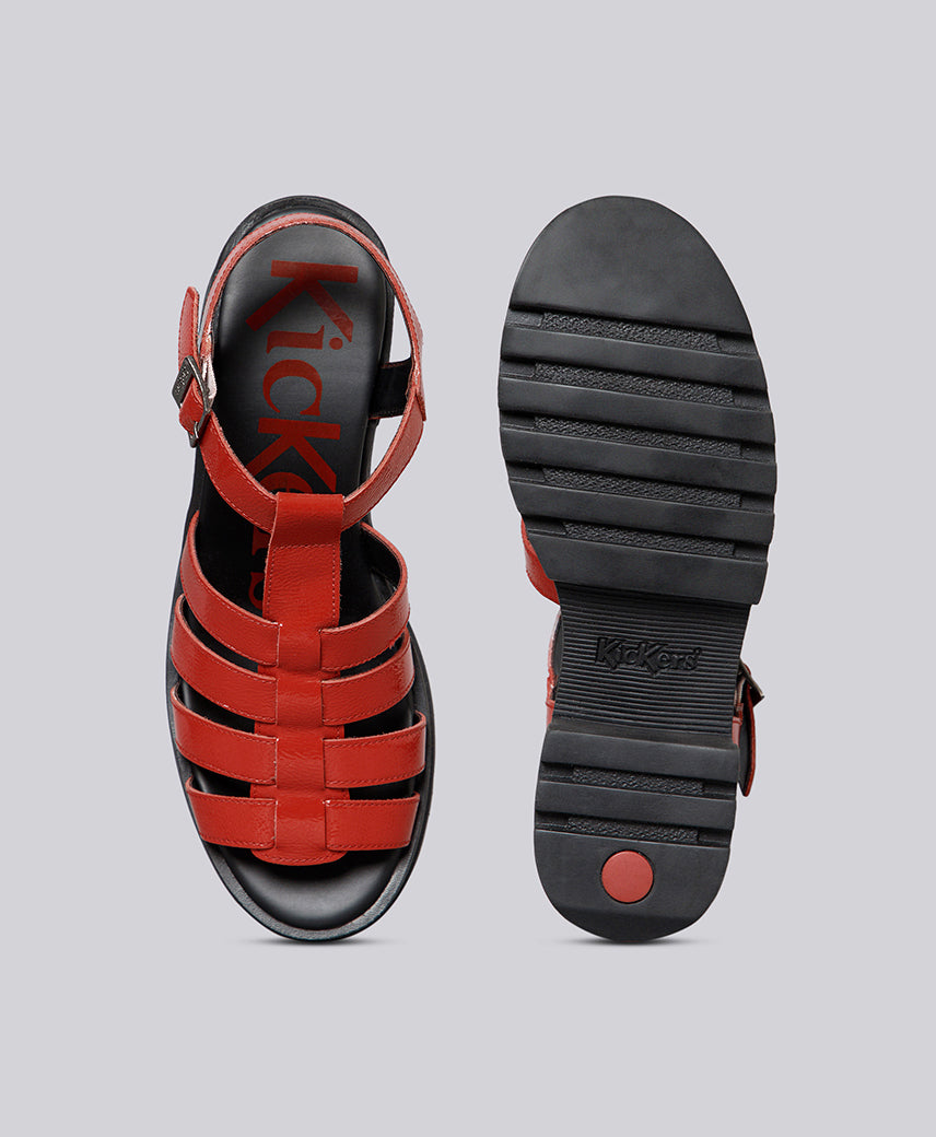 KICK Herika Red Terracotta Women Sandal