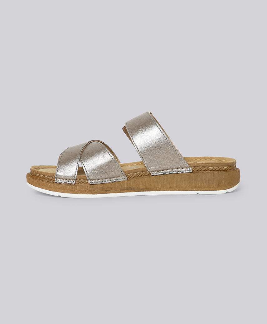 Kick Platform Color KICK VEGA GUNMETAL WOMEN Platform Sandal – Kickers