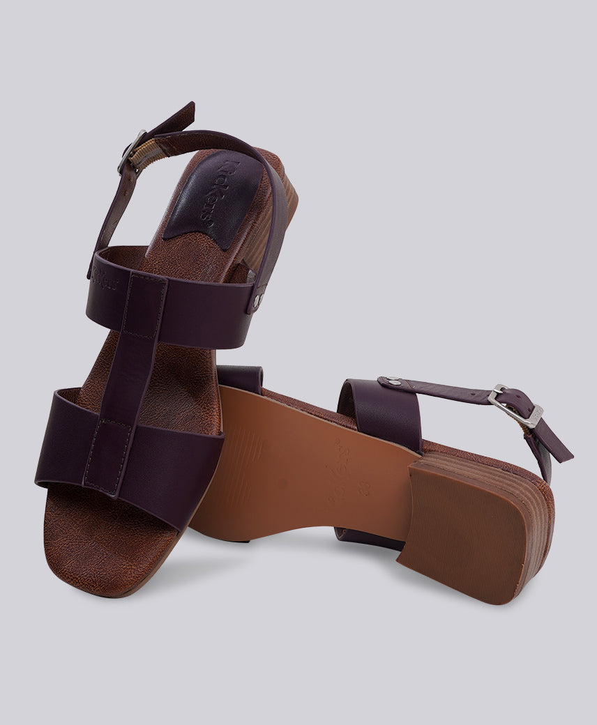 Kickers KICK BUCLY Burgandy Women Sandal