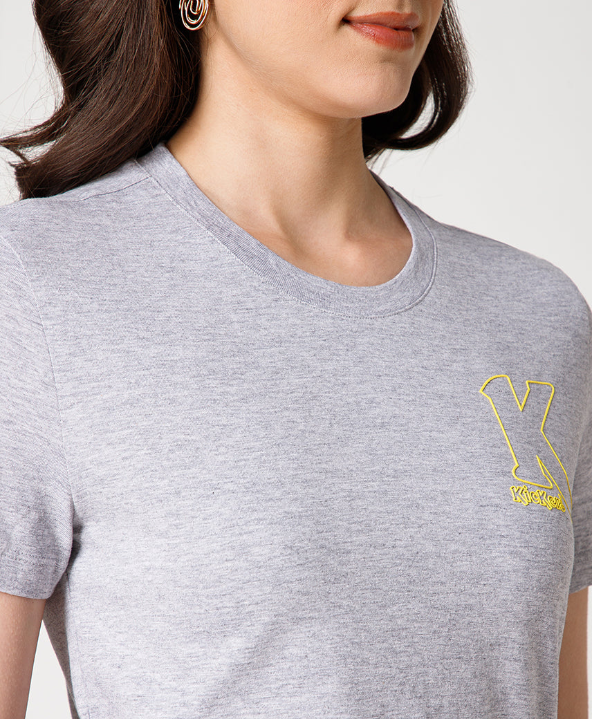 Kickers Women Grey T-Shirts