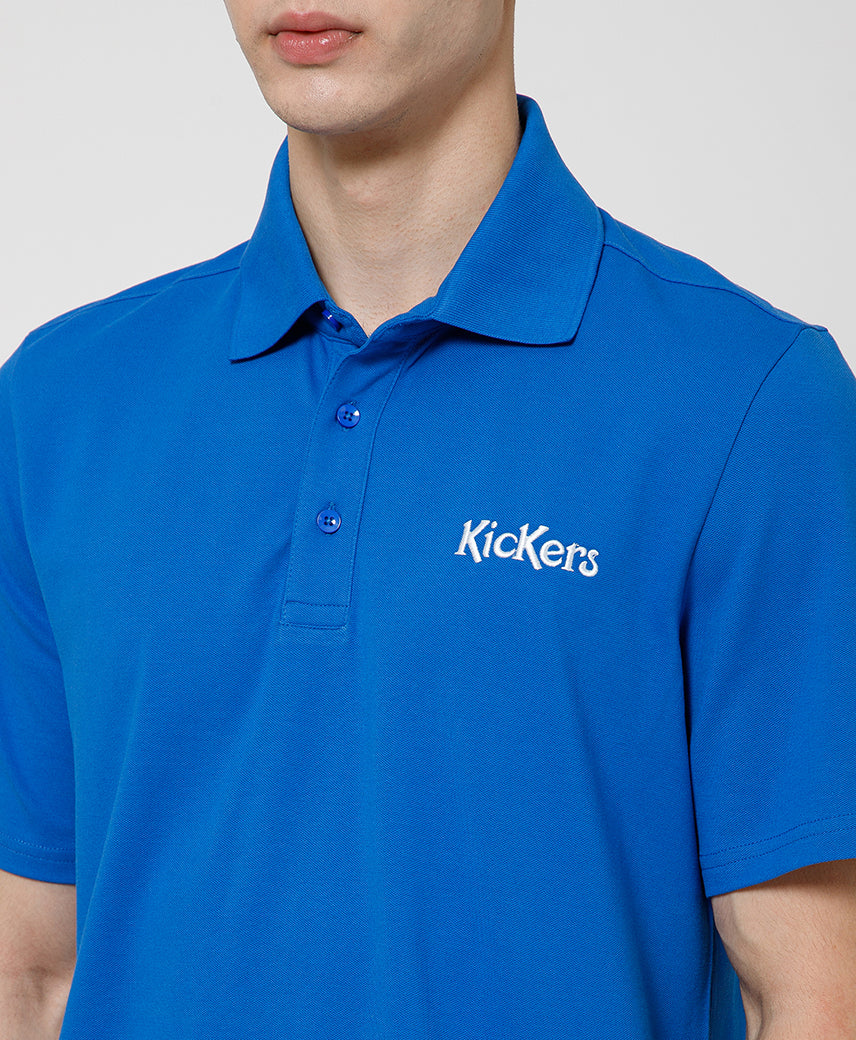 Kickers Men Blue Polo T-Shirt