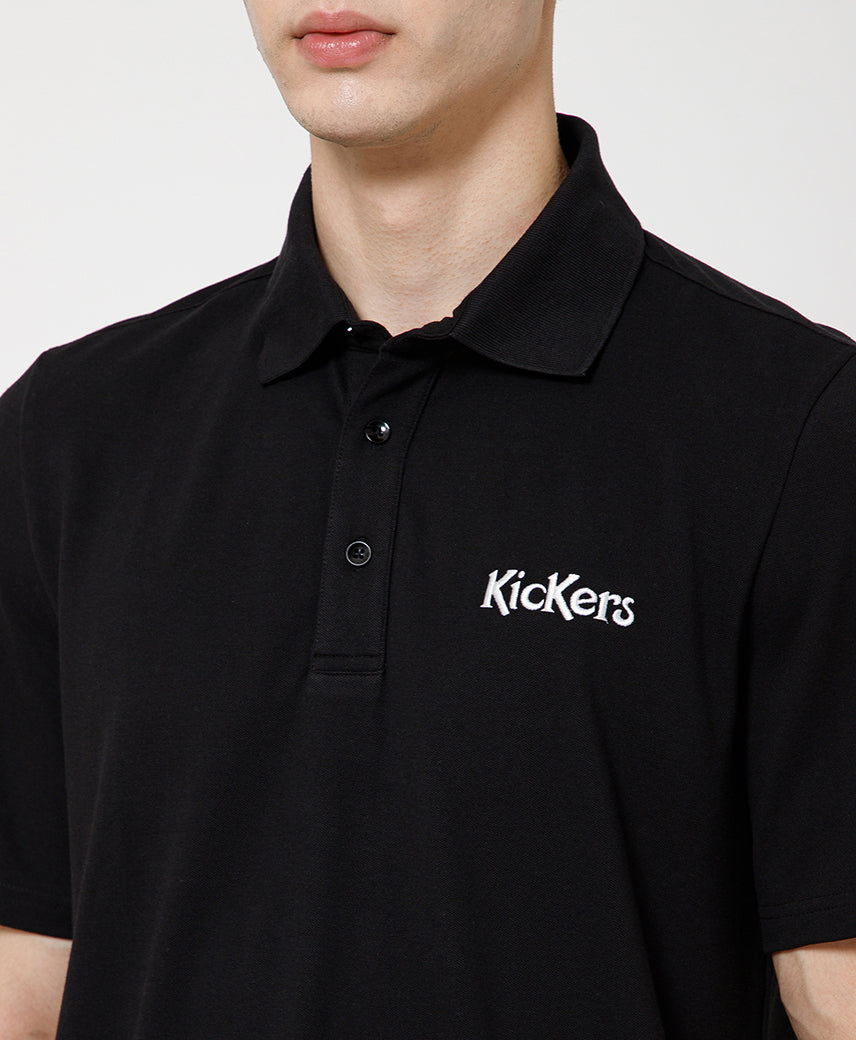 Kickers Men Black Polo T-Shirt