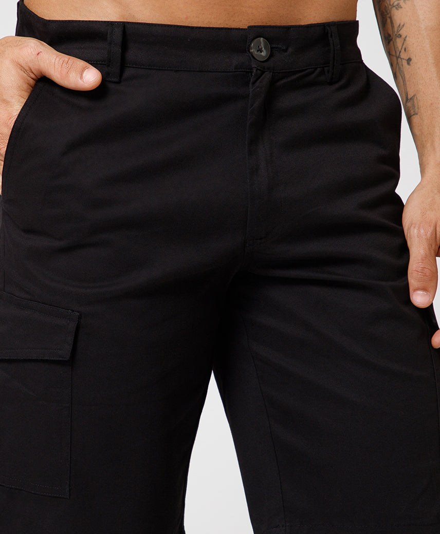 Kickers Men Black Shorts