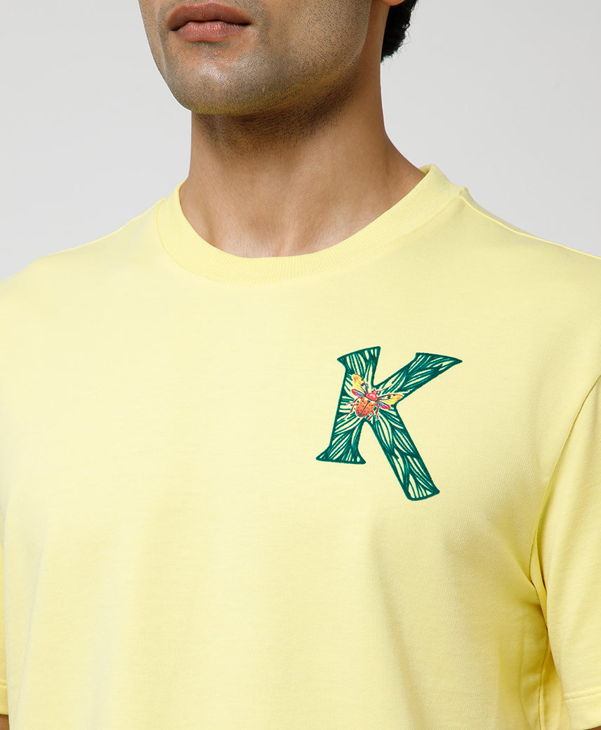 Kickers Men Yellow T-Shirts