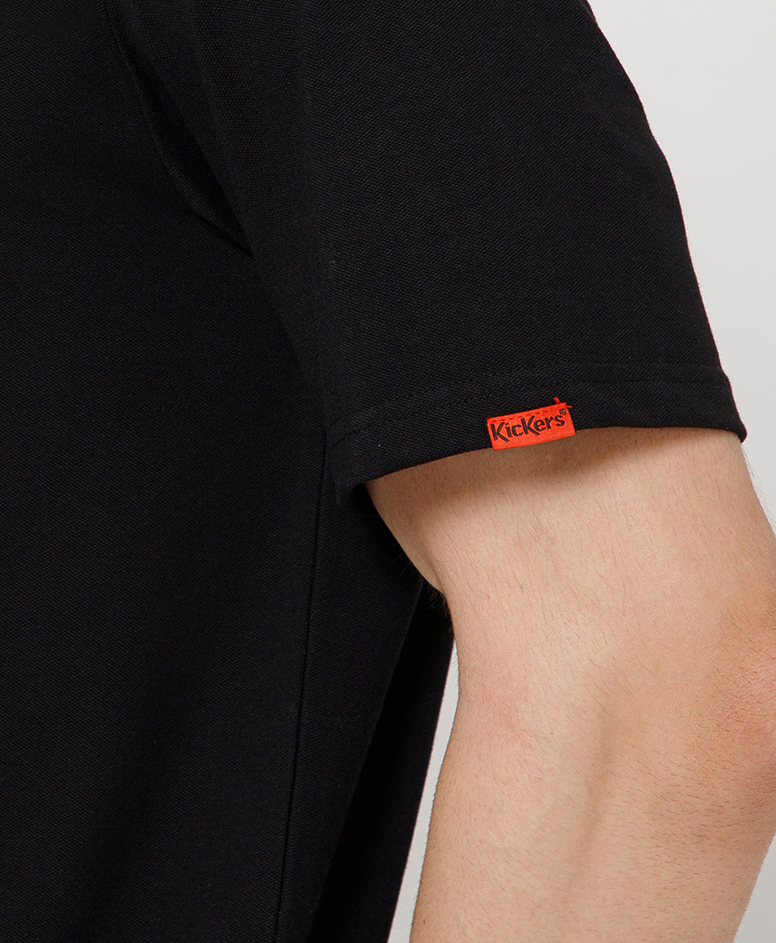 Kickers Men Black Polo T-Shirt