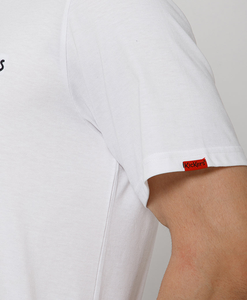 Kickers Men White T-Shirts