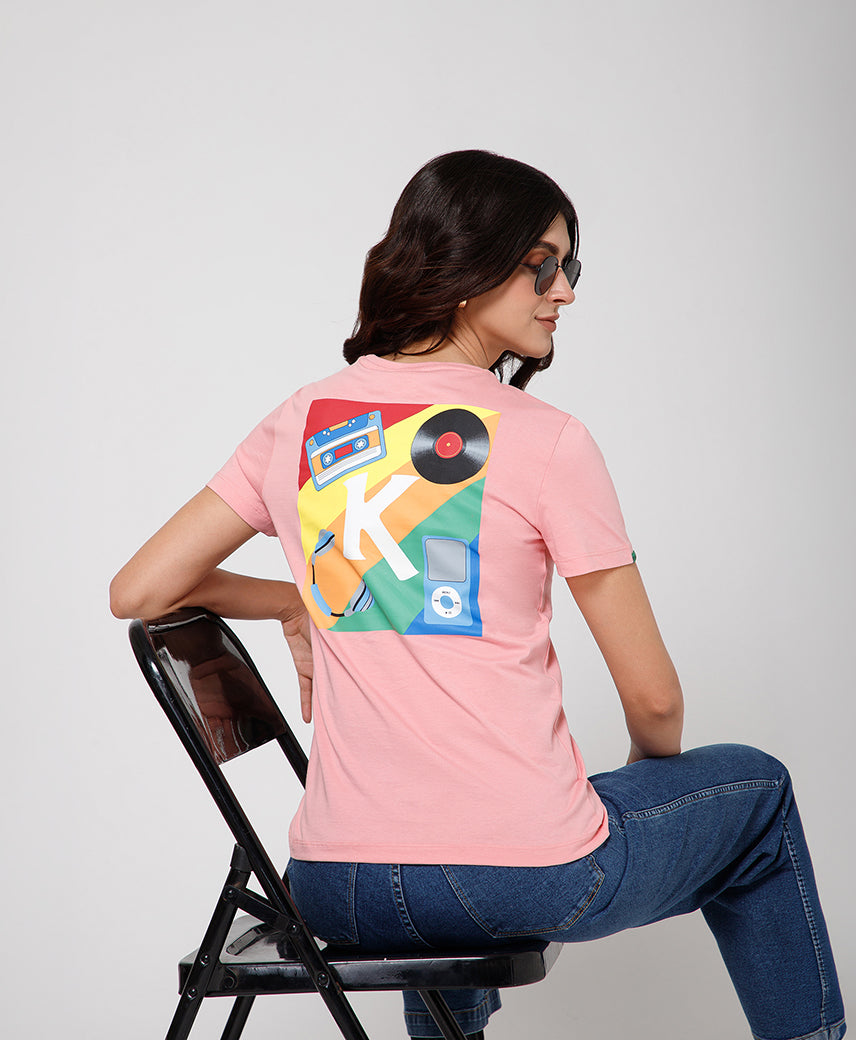 Kickers Women Pink T-Shirts