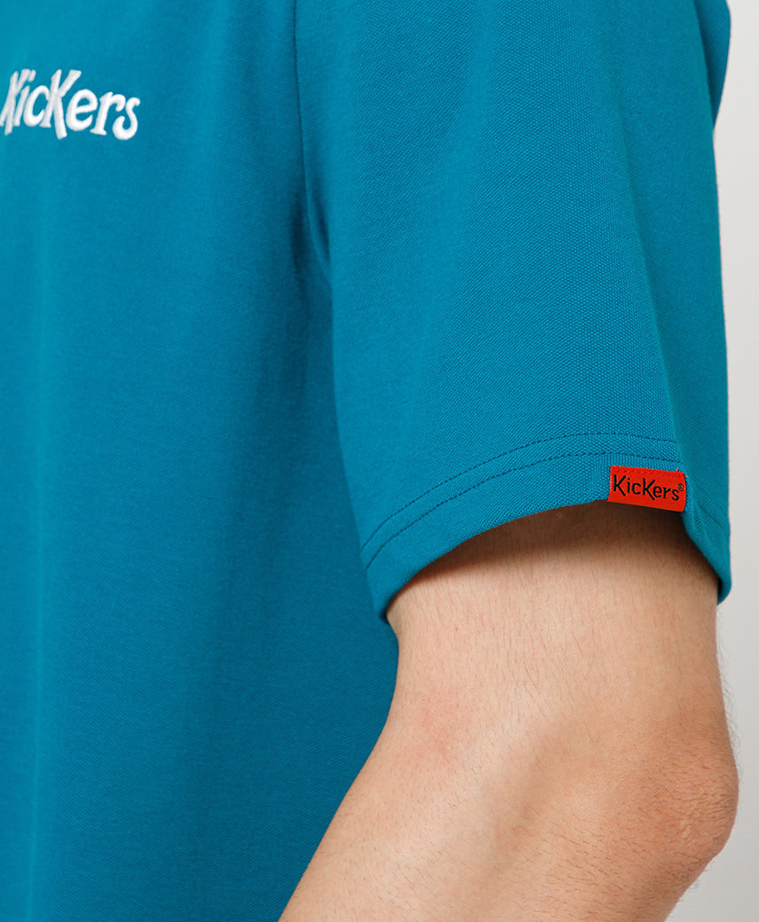 Kickers Men Dark Green Polo T-Shirt