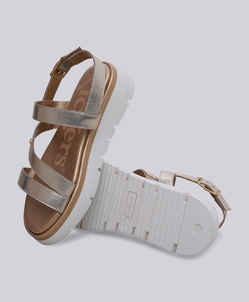 KICK STRAP CHAMPAGNE GOLD Women Sandal
