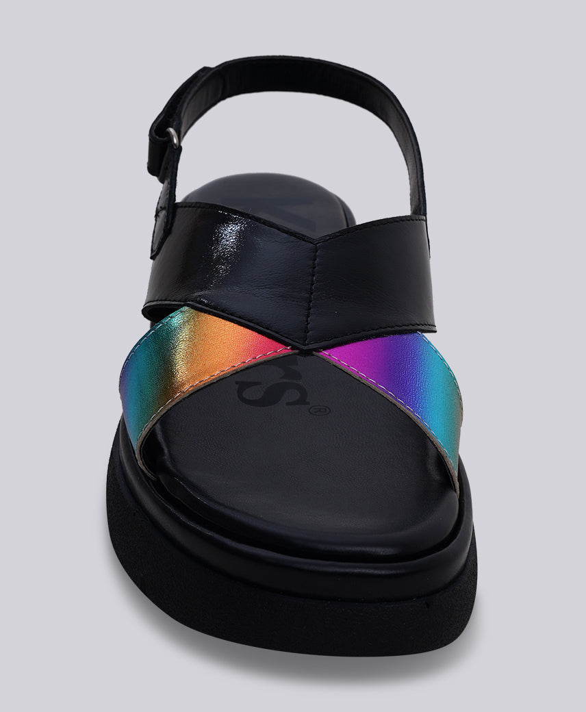 KICK MET BLACK/RAINBOW Women Sandal