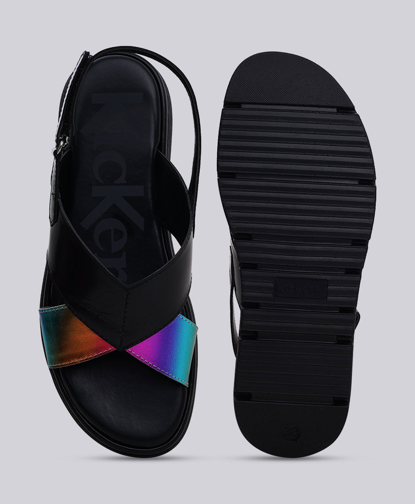 KICK MET BLACK/RAINBOW Women Sandal