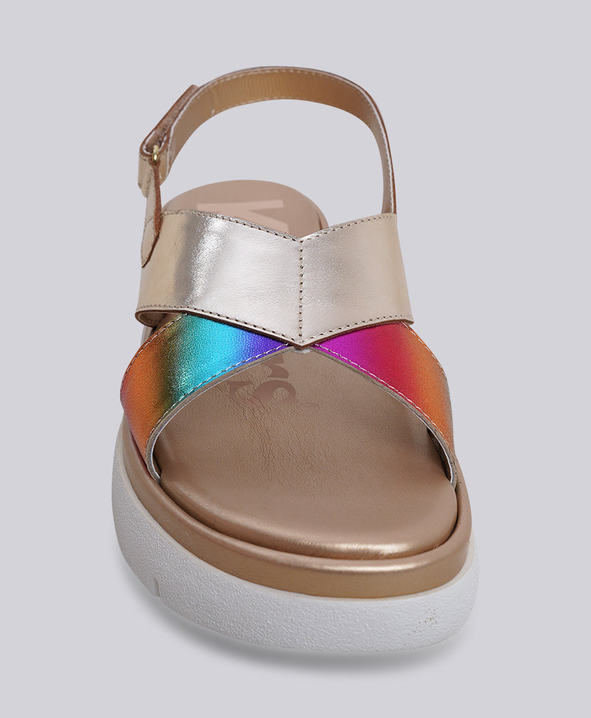 KICK MET CHAMPAGNE GOLD Women Sandal