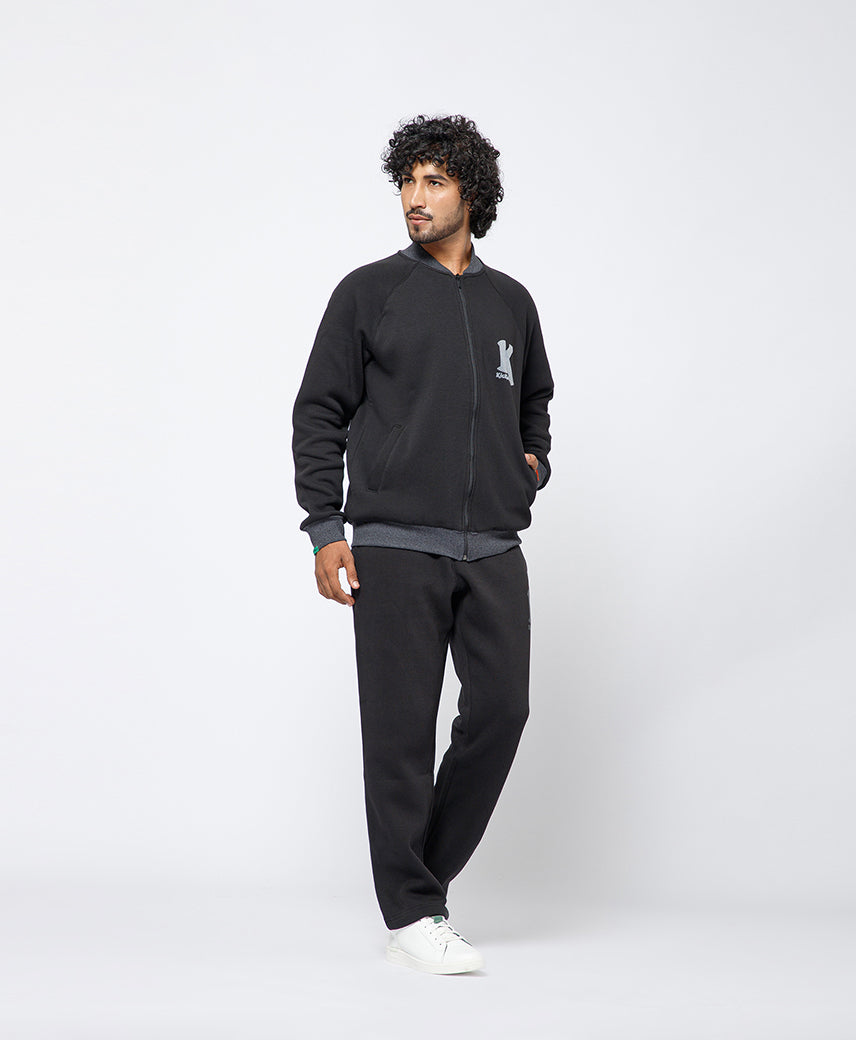Kickers Men Red-Black Full Sleeve Sweatshirt