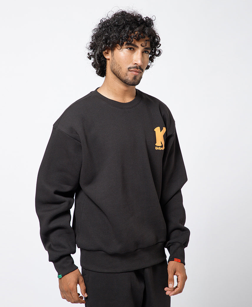 Kickers Men Black  graphic printed Sweatshirt