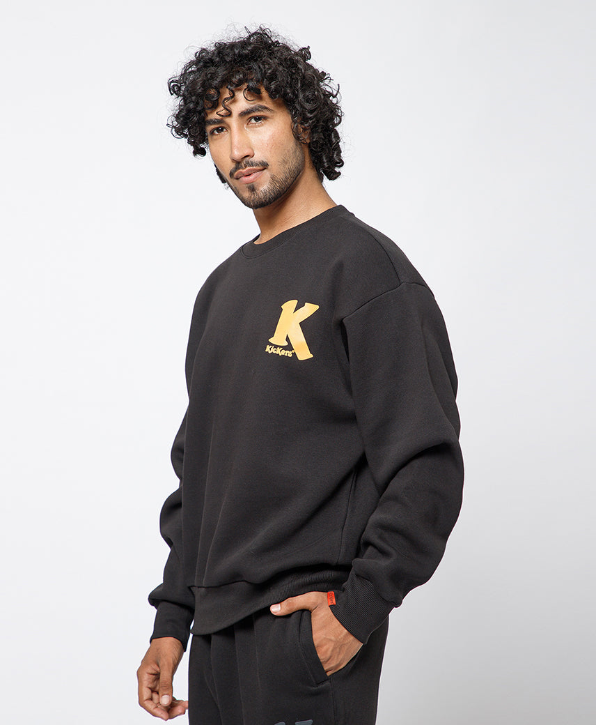 Kickers Men Black  graphic printed Sweatshirt