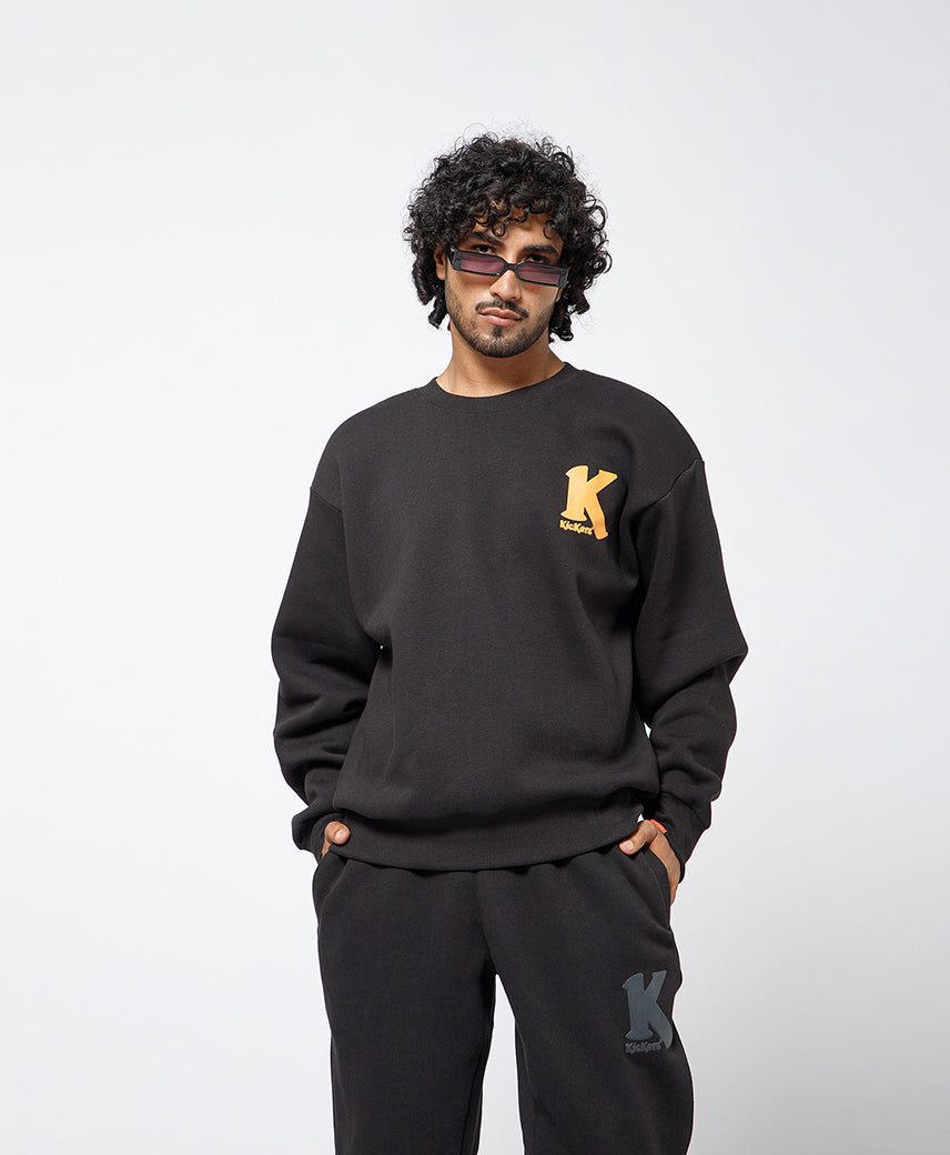 Kickers Men Black  graphic printed Sweatshirt