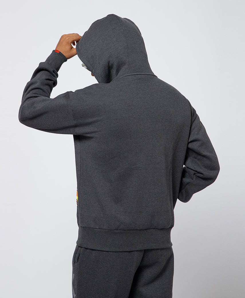 Kickers Men Dark Grey Hoddy Sweatshirt