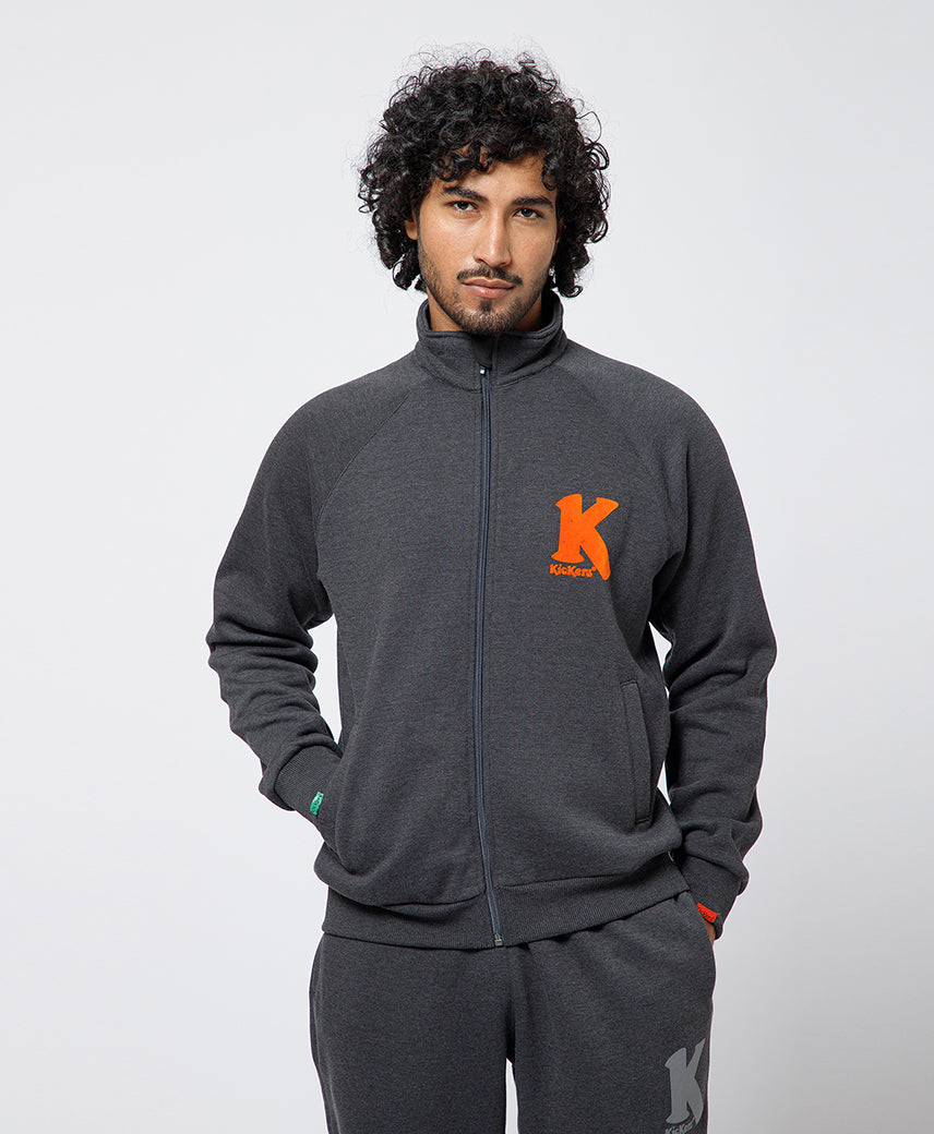Kickers Men Dark Grey Full Sleeve Sweatshirt