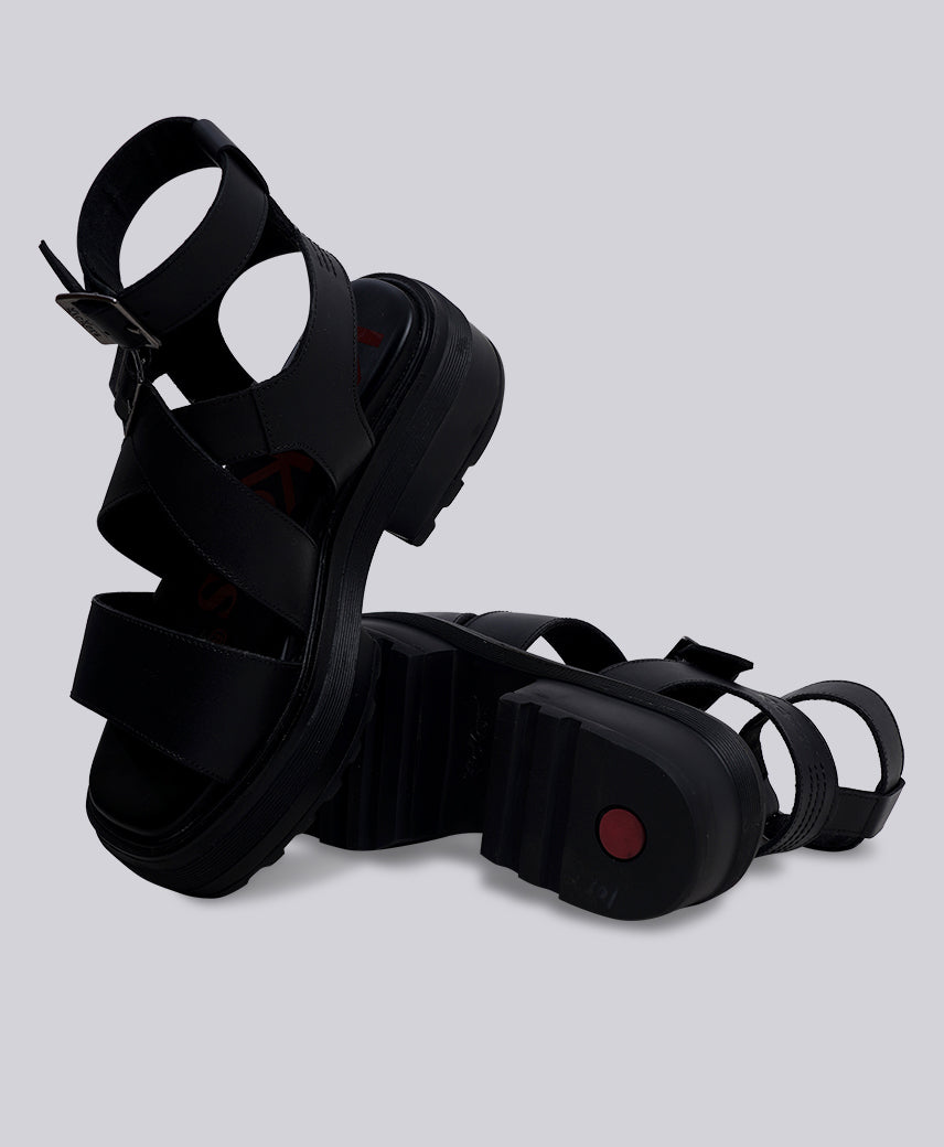 KICK HELLA Black Women Sandal