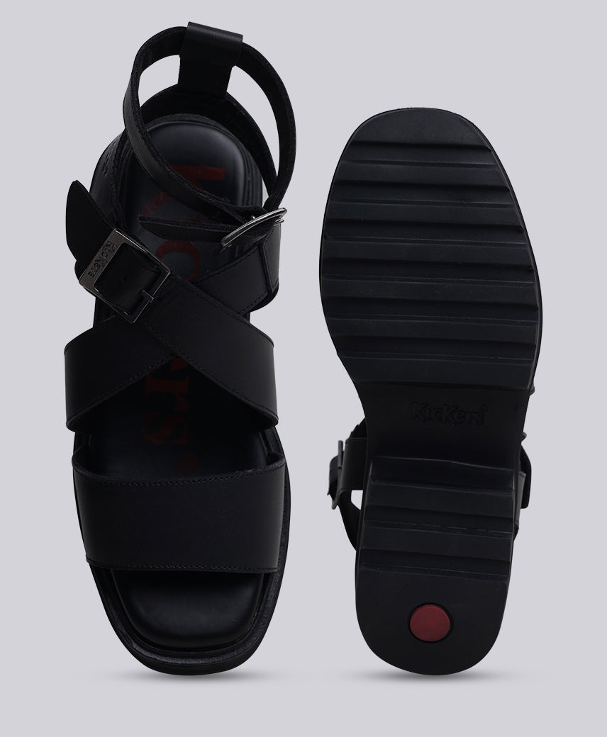 KICK HELLA Black Women Sandal