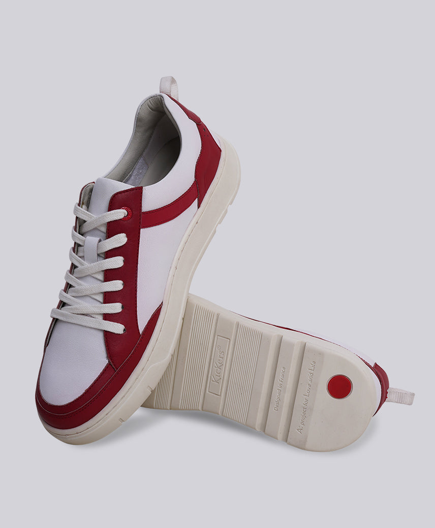 KICK ALLCORE WHITE-RED MEN SNEAKERS