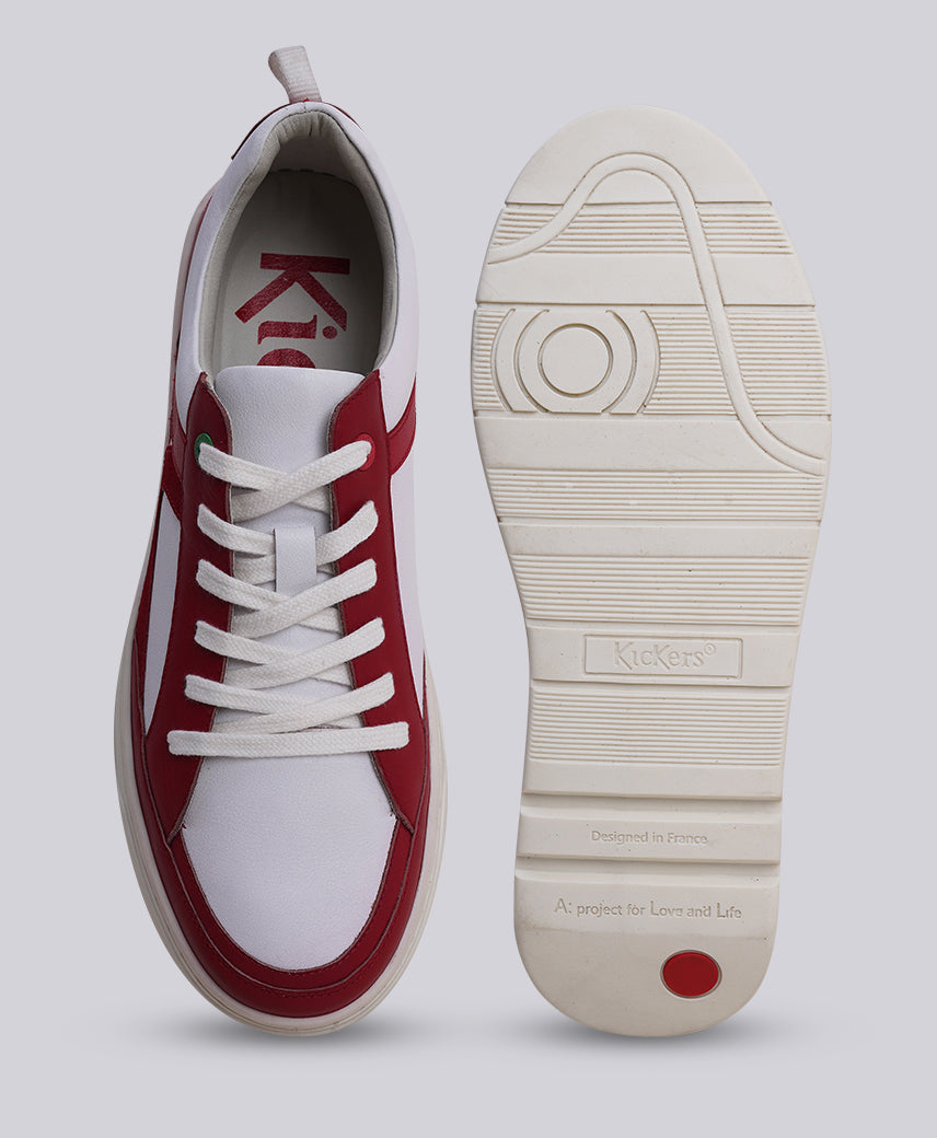 KICK ALLCORE WHITE-RED MEN SNEAKERS